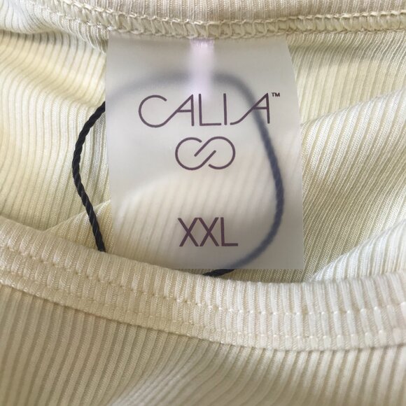 Calia Women's Everyday Rib Tank in Pana Cotta size XXL NWT - Picture 5 of 6